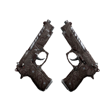 Dual Berettas | Pyre (Well-Worn)