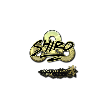 Sticker | sh1ro (Gold) | Antwerp 2022