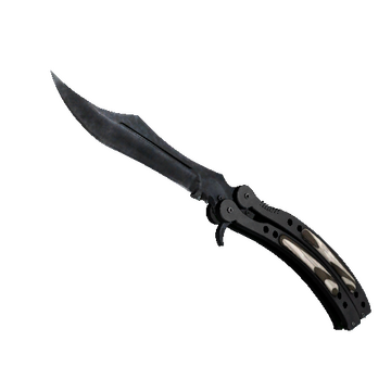★ Butterfly Knife | Black Laminate (Factory New)